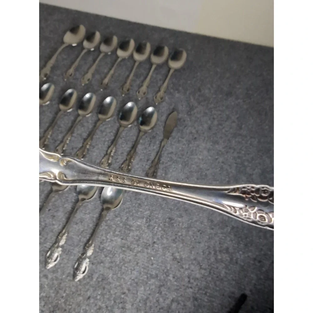 SSS Oneida Pembrooke Renoir Stainless Flatware 23 Piece Spoons & Spread NO FORKS